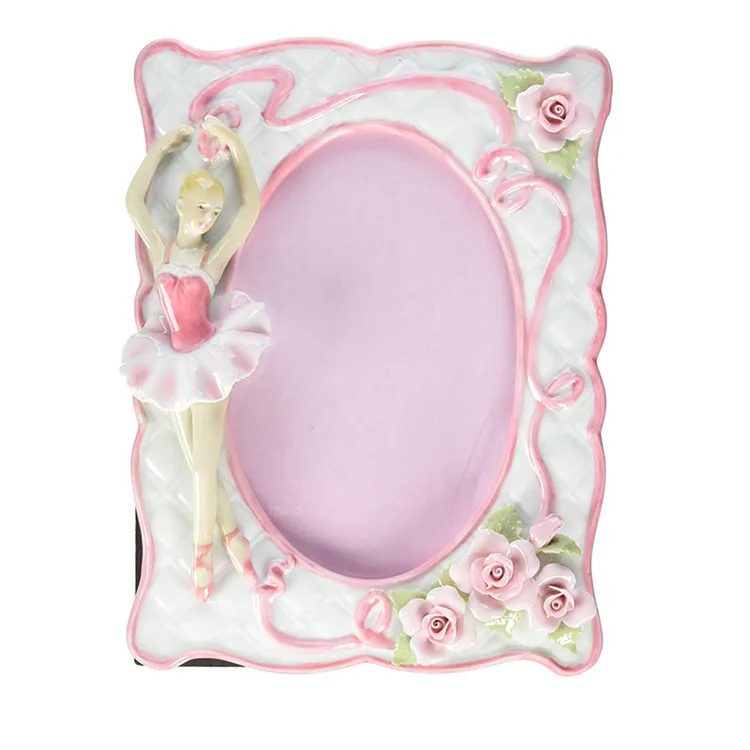 Ballerina Picture Frame with LOGO/Shape/Size/Packing Customized Acceptable