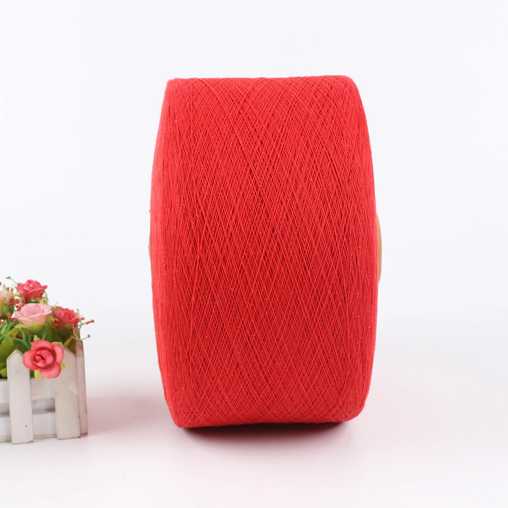 Eco-Friendly 26s 30s Recycled Cotton Polyester Yarn Raw Pattern Knitting Threads for Weaving Hand Knitting Cotton Blended Yarn