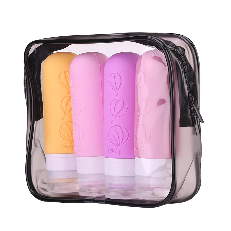 Silicone Cosmetic Water Emulsion Facial Cleanser Toner Creative Travel Split Bottle Silicone Storage Travel Can Split Bottle