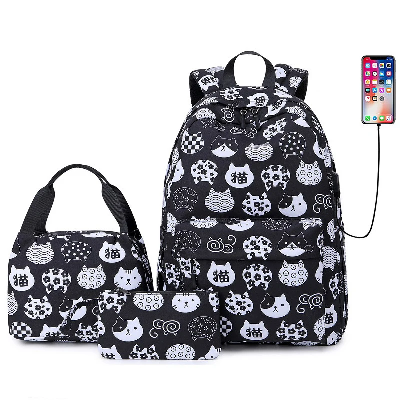 2022 New Cheap Wholesale Custom Student The Back To School Backpack Bag For Boys Girls Child Kids Set for boys and girls