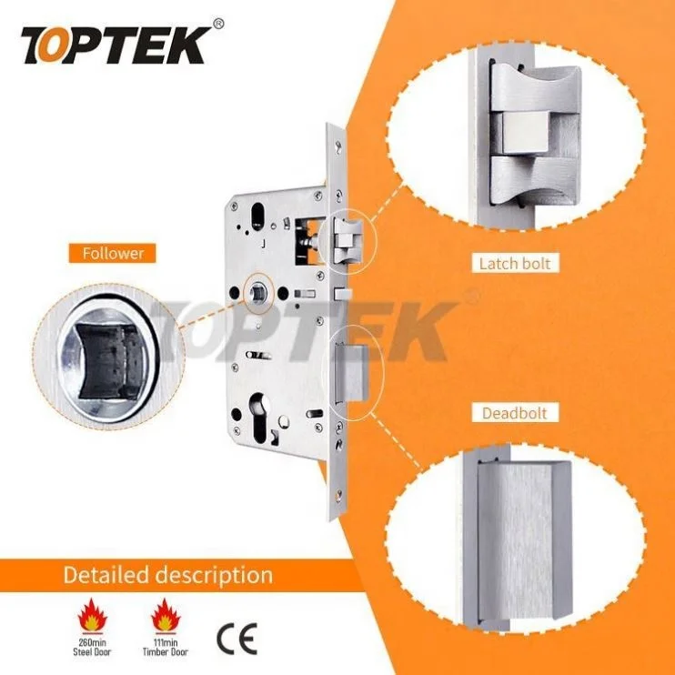 Quality assurance mortise door handle lock door mortice lock body