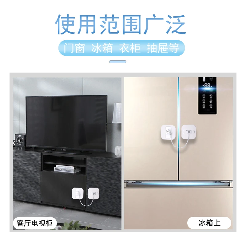 Refrigerator Baby Proof Locks for Kids Adhesive Password Keyless Child Safety for Closets Drawers Freezer Windows Cabinet Locks