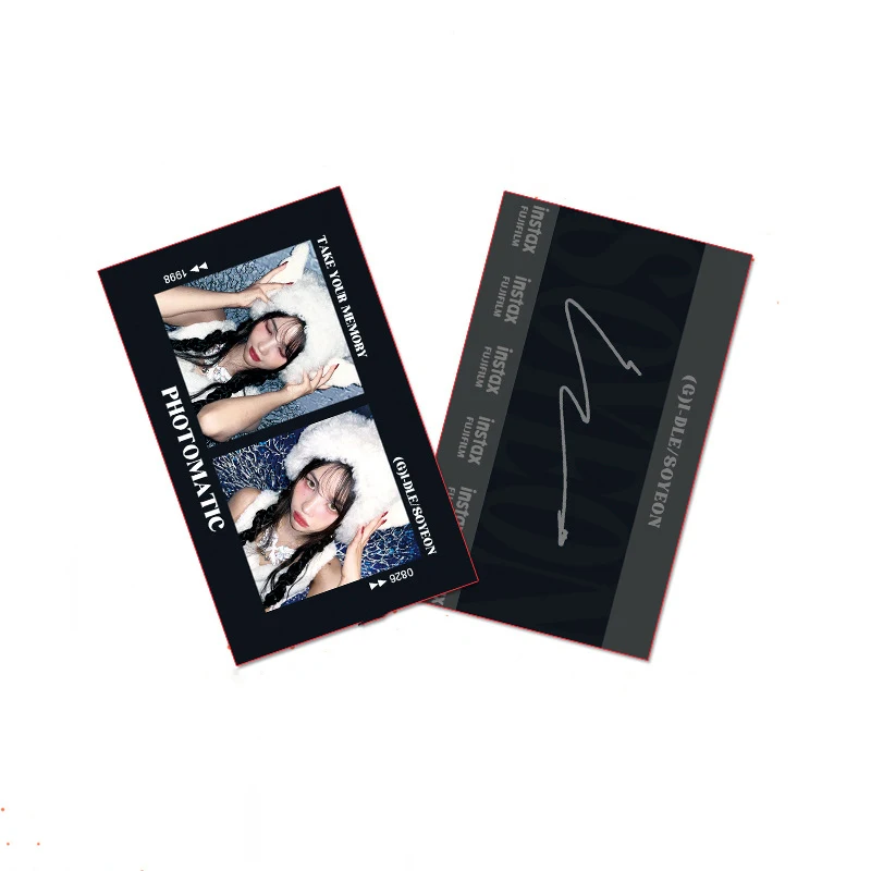 GIDLE Two Side Selfie-Cards Yuqi Soyeon 5Pcs/set Photocards Shuhua Seo Soojin INS Postcard Miyeon Fans Collection Gift Cards