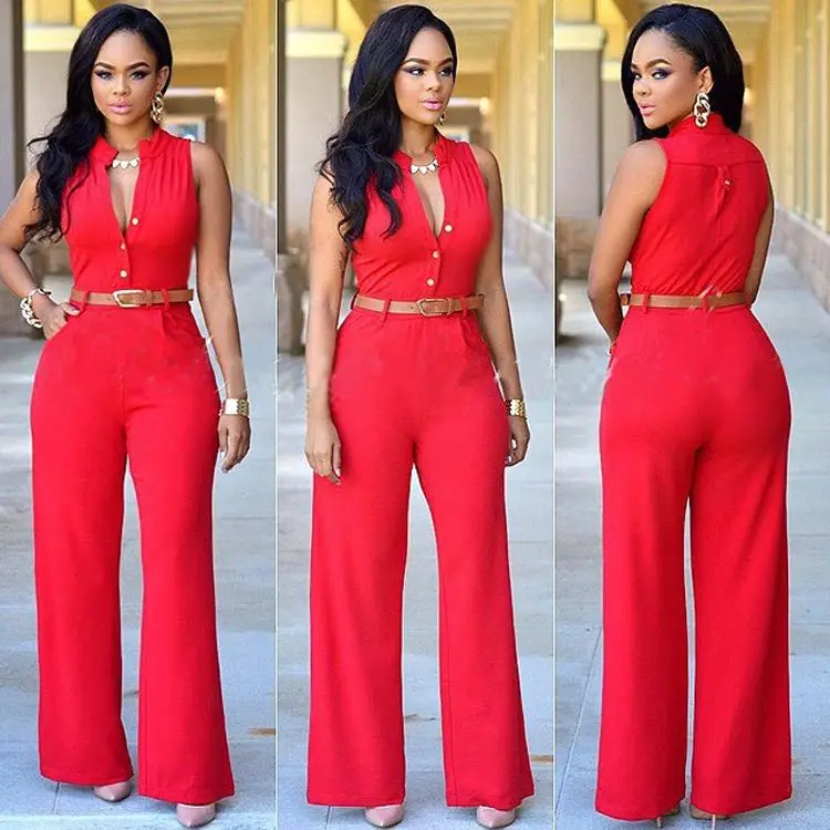 Wholesale Women Girls New Sexy Jumpsuit Womens Sleeveless Bandage Bodycon Long pants Jumpsuit Romper Trousers