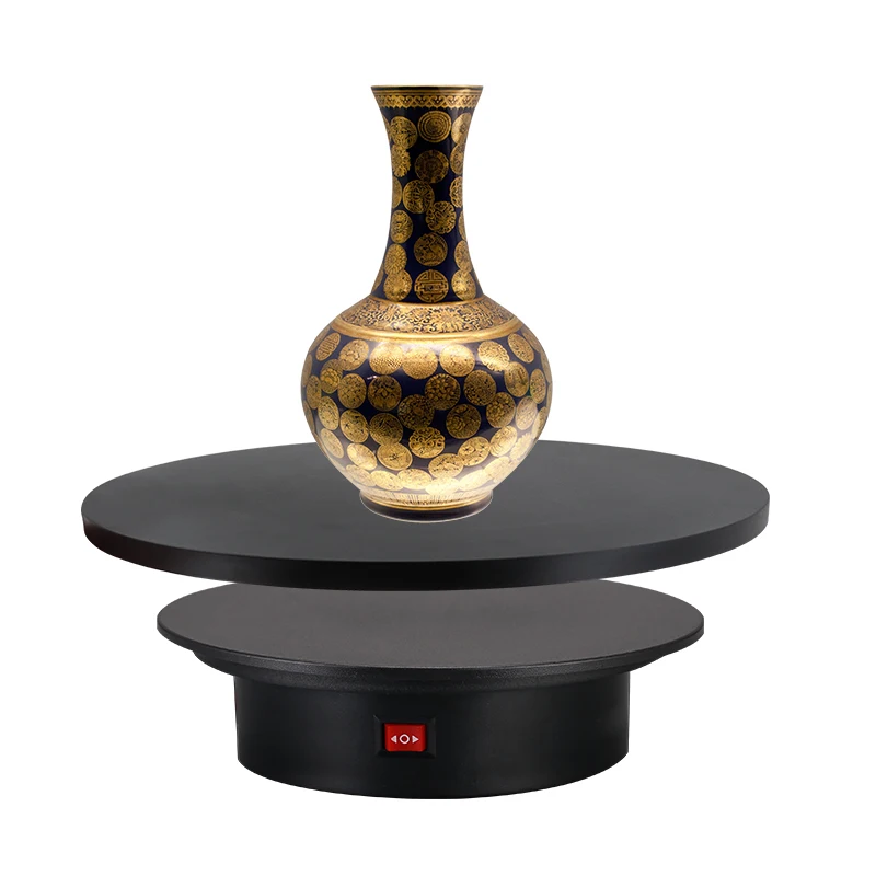 Rechargeable 2 Lids 25cm/9.8inch and 20cm/7.9inch Load Bearing Max 30kg Electric Turntable