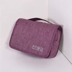 Travel Toiletry Bag with Hanging Hook, Water-resistant Makeup Cosmetic Bag Travel Organizer for Accessories, Shampoo