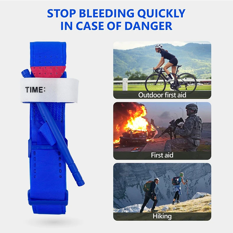 Single-Handed Application First Aid Garrot Emergency Tactical Hemostatic Tourniquet Trainer