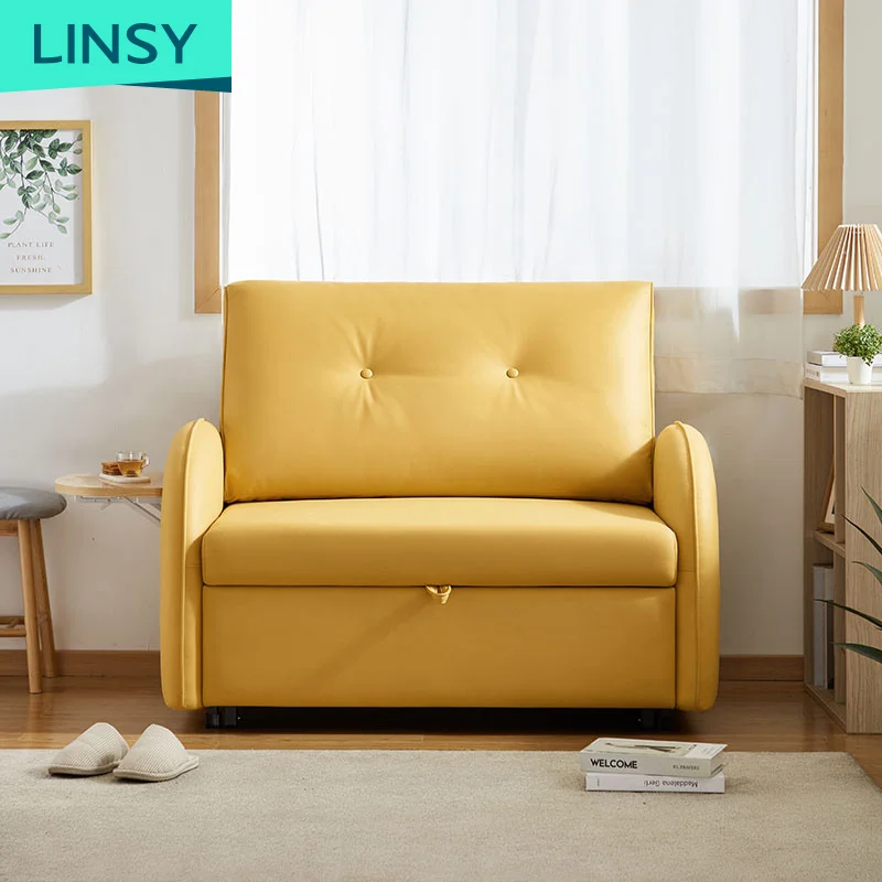 Luxury Fabric Chair One Seat Home Foldable Sofa Bed