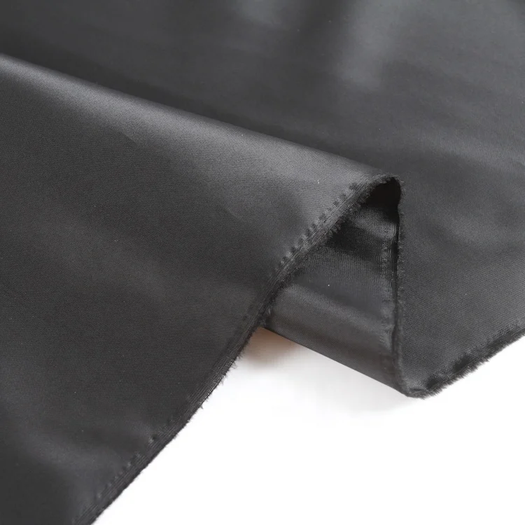 210T black clothing lining professional supplier polyester taffeta fabric