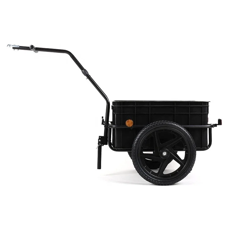 Bicycle trailer Cargo trailer Hand cart with coupling High drawbar for bicycle transport trailer Transport Carrier