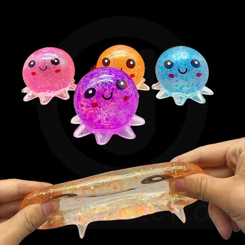 Squeeze Ball Toy Octopus Animal Stretchy Anti Stress Squishy Balls Stress Relief New Design Maltose Squeeze Animal Toys For Kids
