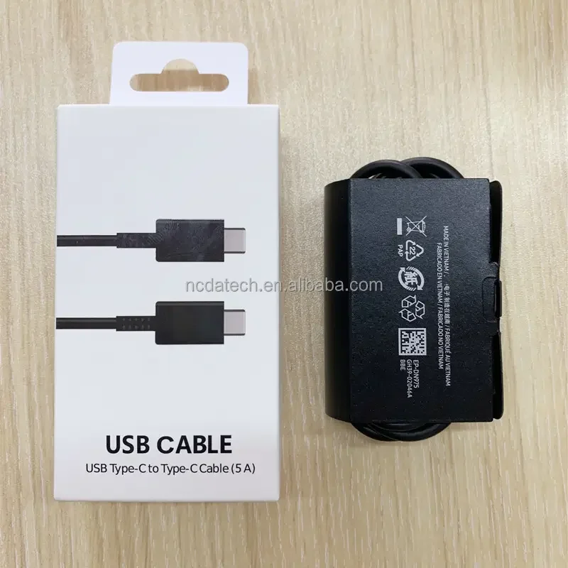 Original Type C Cable 3A 5A 1.8M Type C Kabel EP-DX510 Charging Cord for Samsung Charging Wire S23 Line Vietnam 25W USB-C Kabel