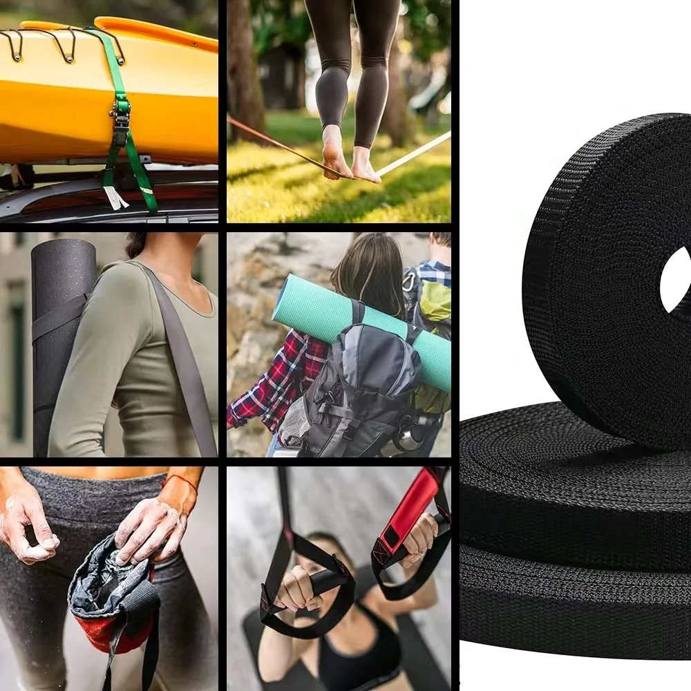 Qd Hot Wholesale Price Lettered Jacquard Nylon 25mm Polyester Nylon Webbing Strap Anti-Slip Reflective Waterproof Webbing