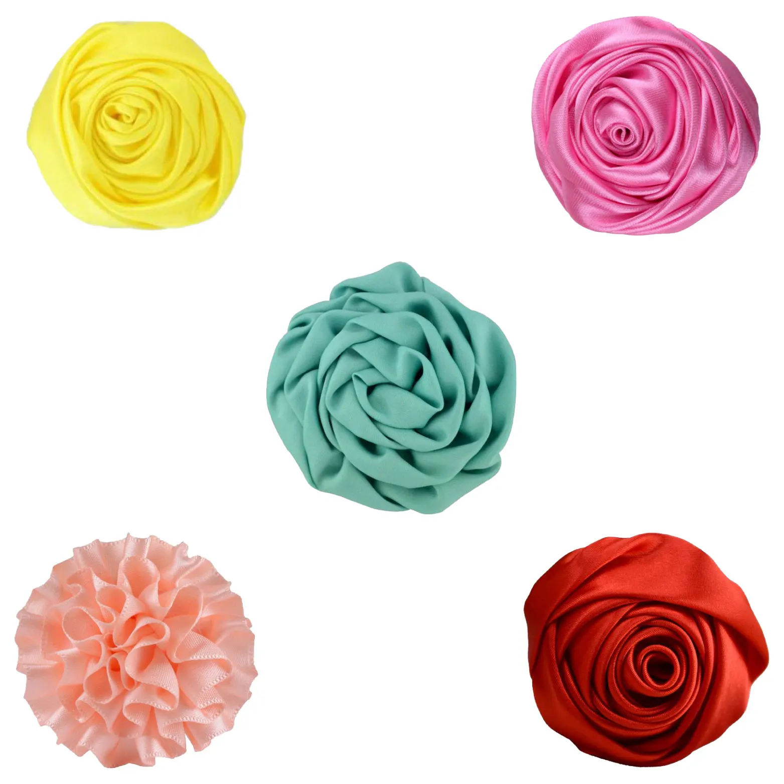 Didamao Hair Accessories Pearl Decorative Artificial Silk Rose Flowers For Headband