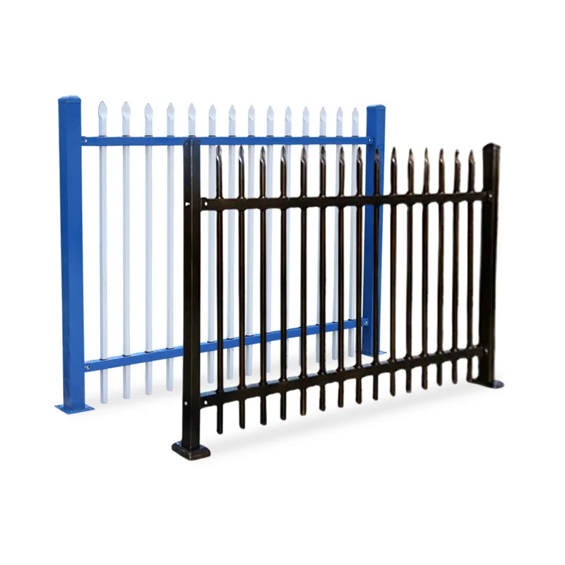 Decorative High Security Anti Rust Anti Rust Galvanized Steel Metal Iron Powder Coating Garden Fence Non Welded Easy to install