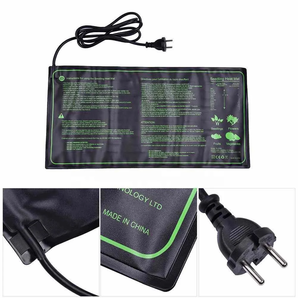 New Nursery Seedling Heat Mat Plant Seed Germination Propagation Clone Starter Pad Waterproof Garden Supplies US UK EU AU Plug