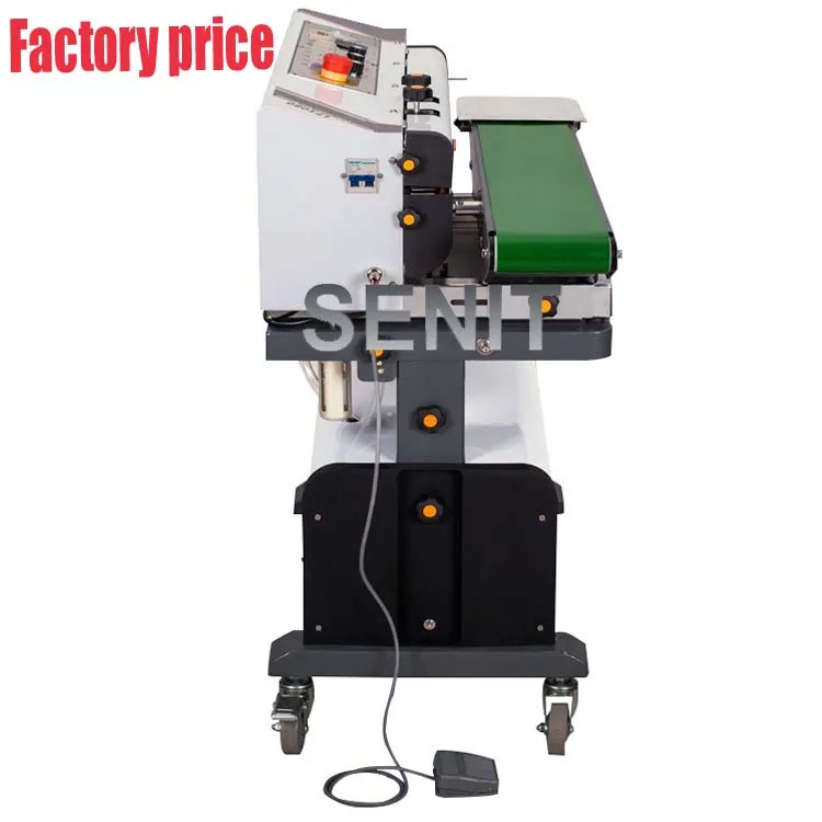 Nitrogen gas flushing continuous band sealer with printing