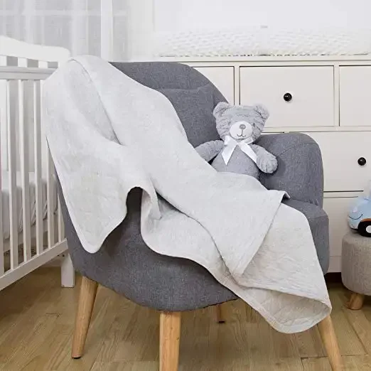 High Quality Comfortable Solid Baby Blanket 100% cotton baby bedding set baby crib duvet comforter
