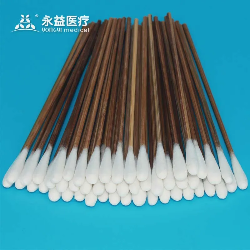 Customized Wooden Stick Single Head Swab For Eyebrow Tattooing