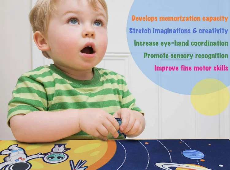 DIY felt educational toys felt learning toys space universe flannel felt board story set suitable for children