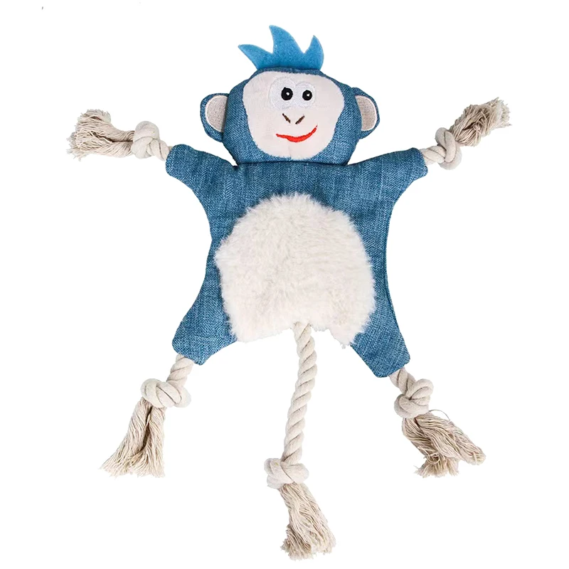 Customizable Tough Plush Toys Squeaky For Dogs American Stylish Luxury Cutest Monkey Dog Toy Large