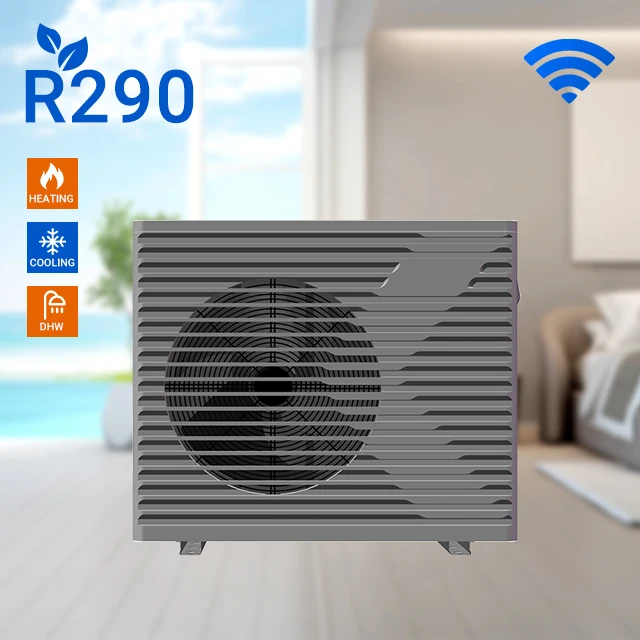 10kw 20kw 30kw EVI Dc Inverter A+++ r290/r32 monoblock air to water heat pump water heaters for heating