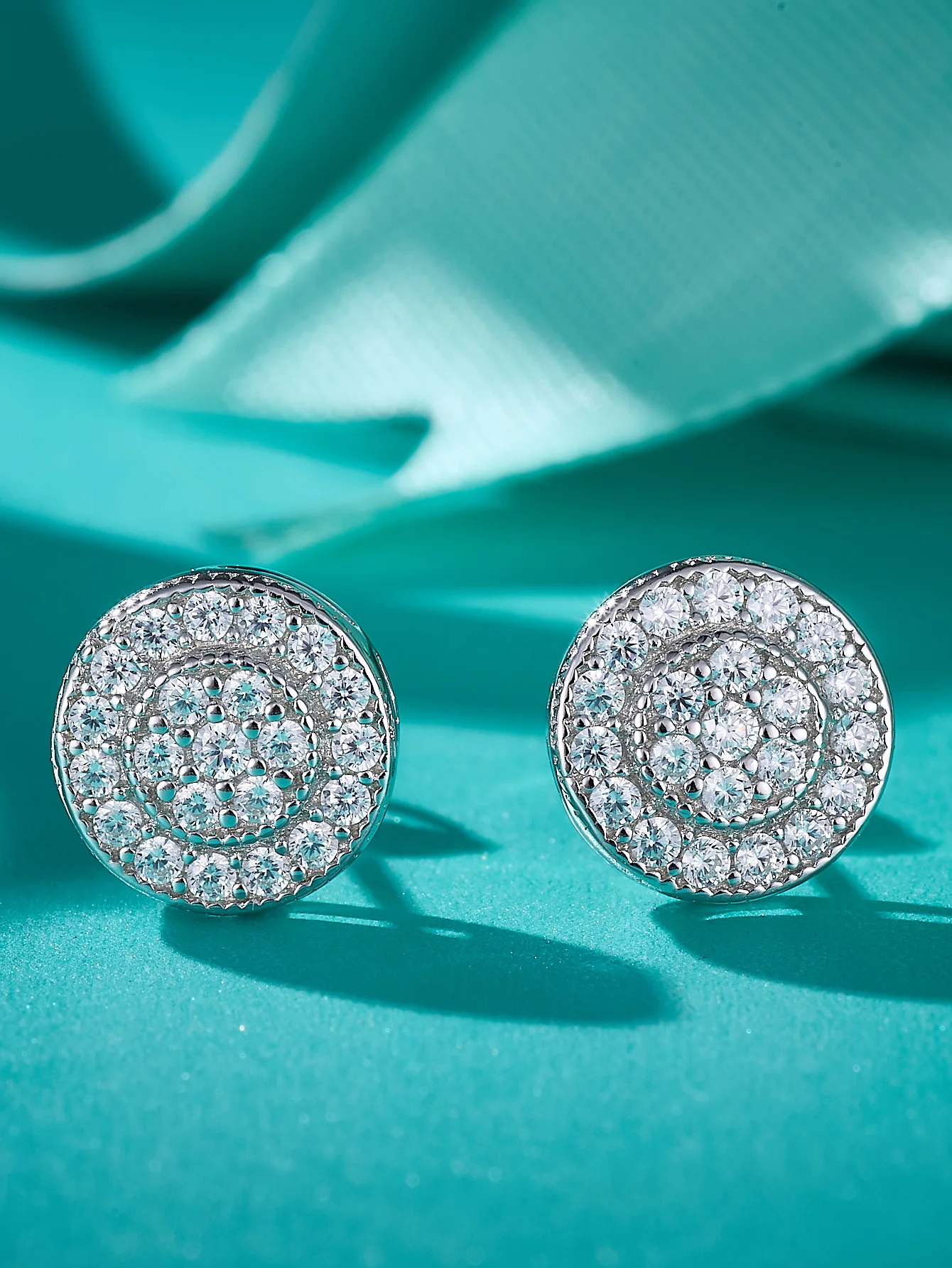 S925 Cluster 925 Sterling Silver Moissanite Stud Earrings Screw Back Unisex Fashionable Gold Diamond Pearl Anniversary Children