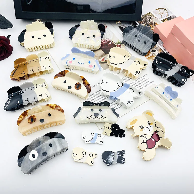 Заколка для волос с изображением собаки