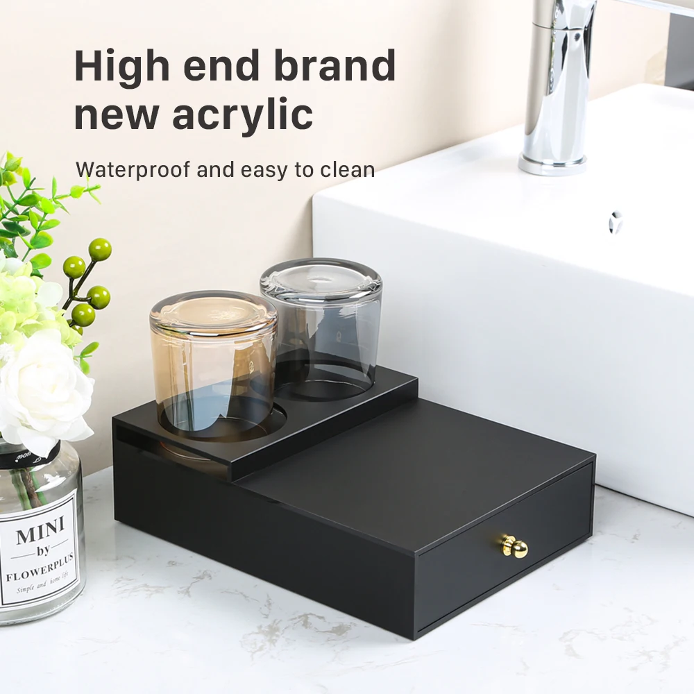Space-Saving Drawer for Hotel Amenities Eco-Friendly Acrylic Storage Tray-Organize Consumable Hospitality Products Effectively