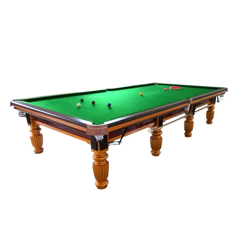 Premium Durable Solid Wood Slate Russian Pyramid Pool Table and 12ft Billiard Table