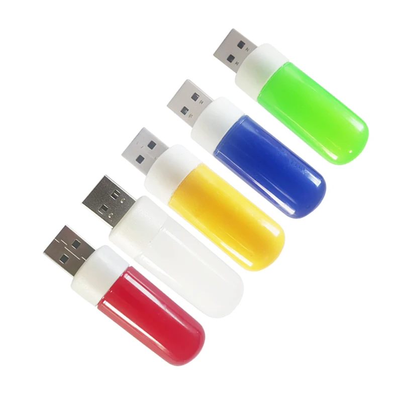New red yellow blue gree white light led USB lamp laptop mobile power light