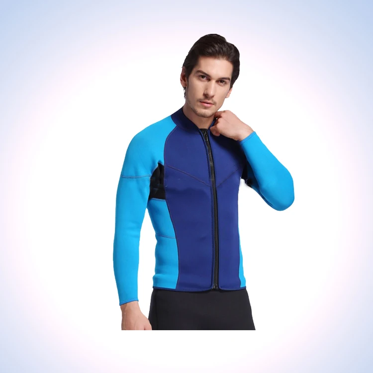 High Quality 2MM Supersoft Neoprene  Diving Suit Men Swimming Shirt Wetsuit Jacket