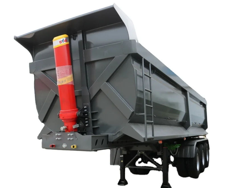 Hot Sale 3 Axle U Type End Dump Trailer Tipping Semi Dumper Trailer Rear Tipper Trailer For Sand Coal In Africa