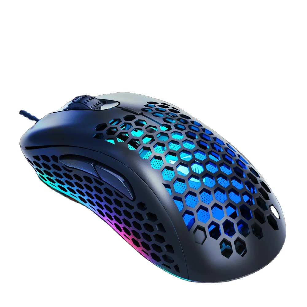 Легкий вес программируемая Rgb с подсветкой Usb Проводная игровая мышь 6500DPI новый дизайн конкурентоспособная игровая мышь