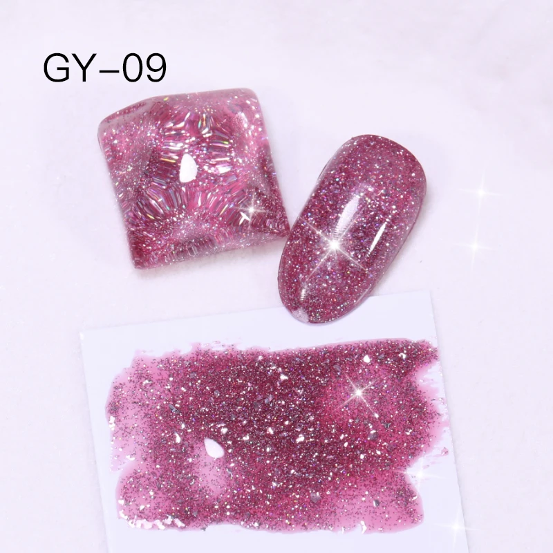 Gel Uv Free Sample Long Lasting Reflective Esmalte De Gel Disco Glitter Private Label Logo Nails Supplies Salon