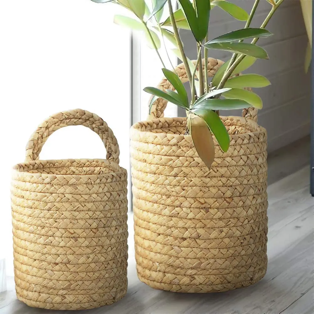 Woven Storage Baskets Wall Hanging Baskets Organizer