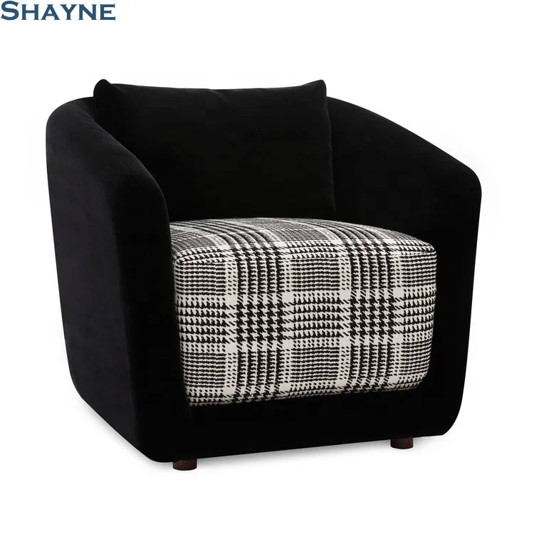 KT Shayne Furniture Public Company Design Outstanding High Quality Modern Living Room Corner Fabric Classic Single Sofa Chair