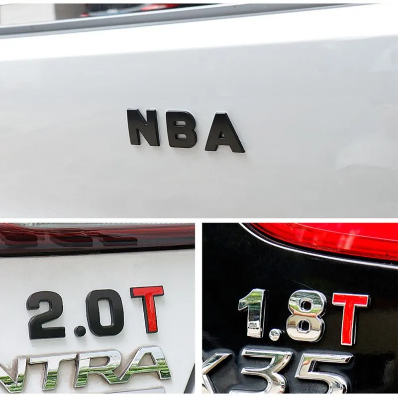 Custom Chrome Metallic Emblems Car Metallic Adhesive Metal Stickers With Car Brands