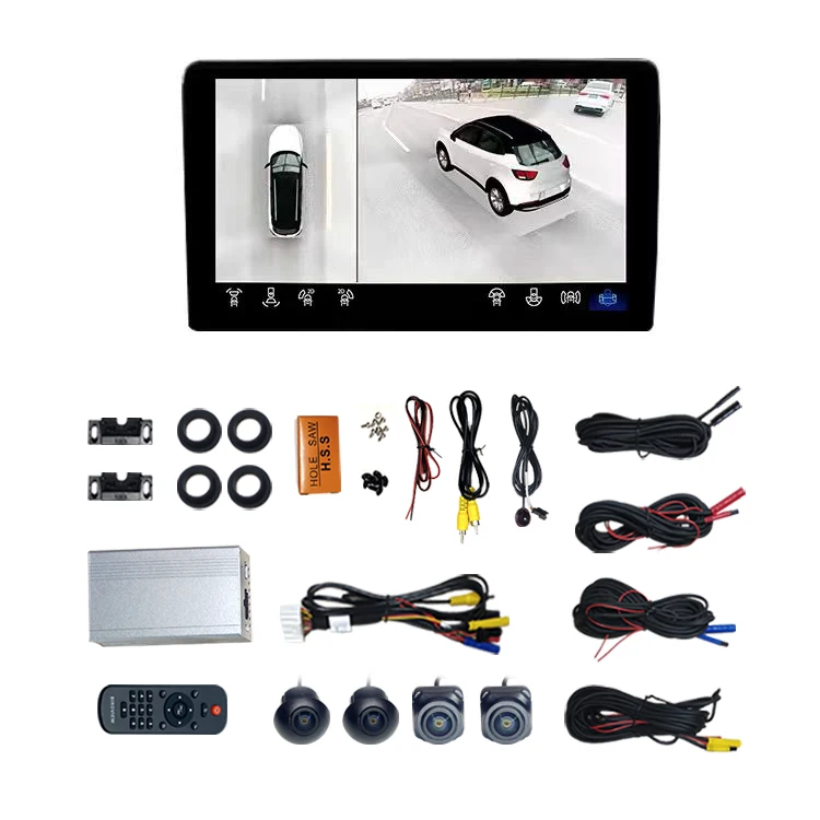 Factory Customization Car camera 360 Degree panoramic car camera 3D panoramic image HD 1080P recorder reversing camera