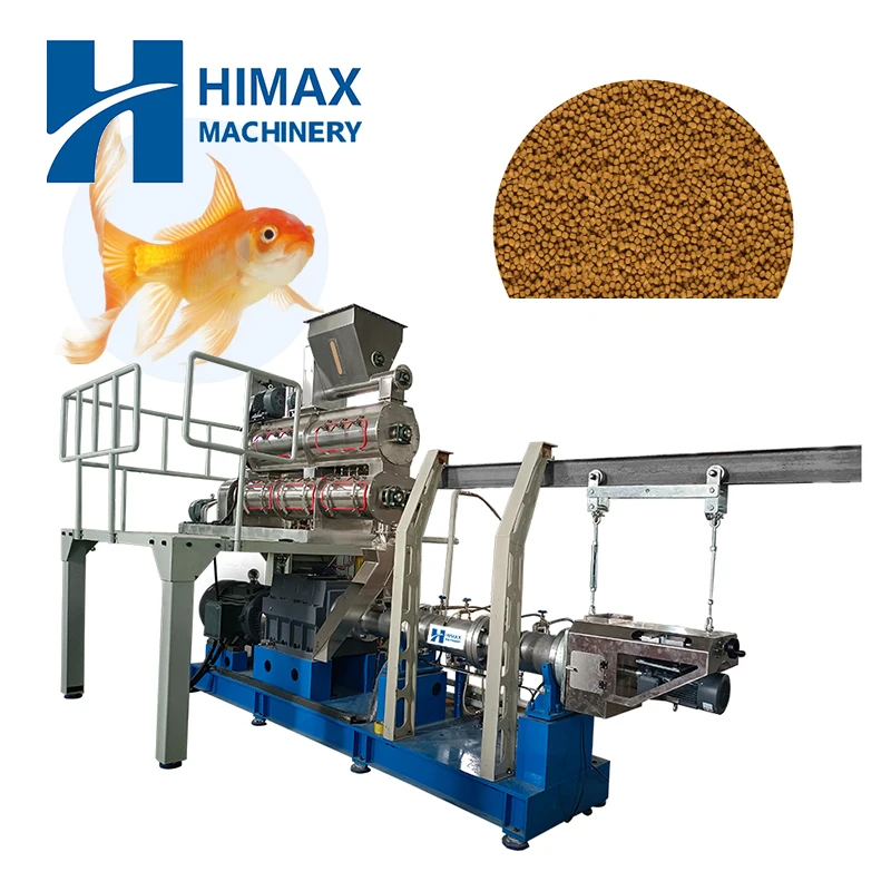 800-1000KG/H Floating Fish Feed  Extruder Making Machine Fish Feed Production Line