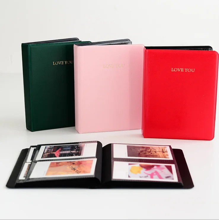 Wholesale photo card binder memory family photo book pu leather photo album