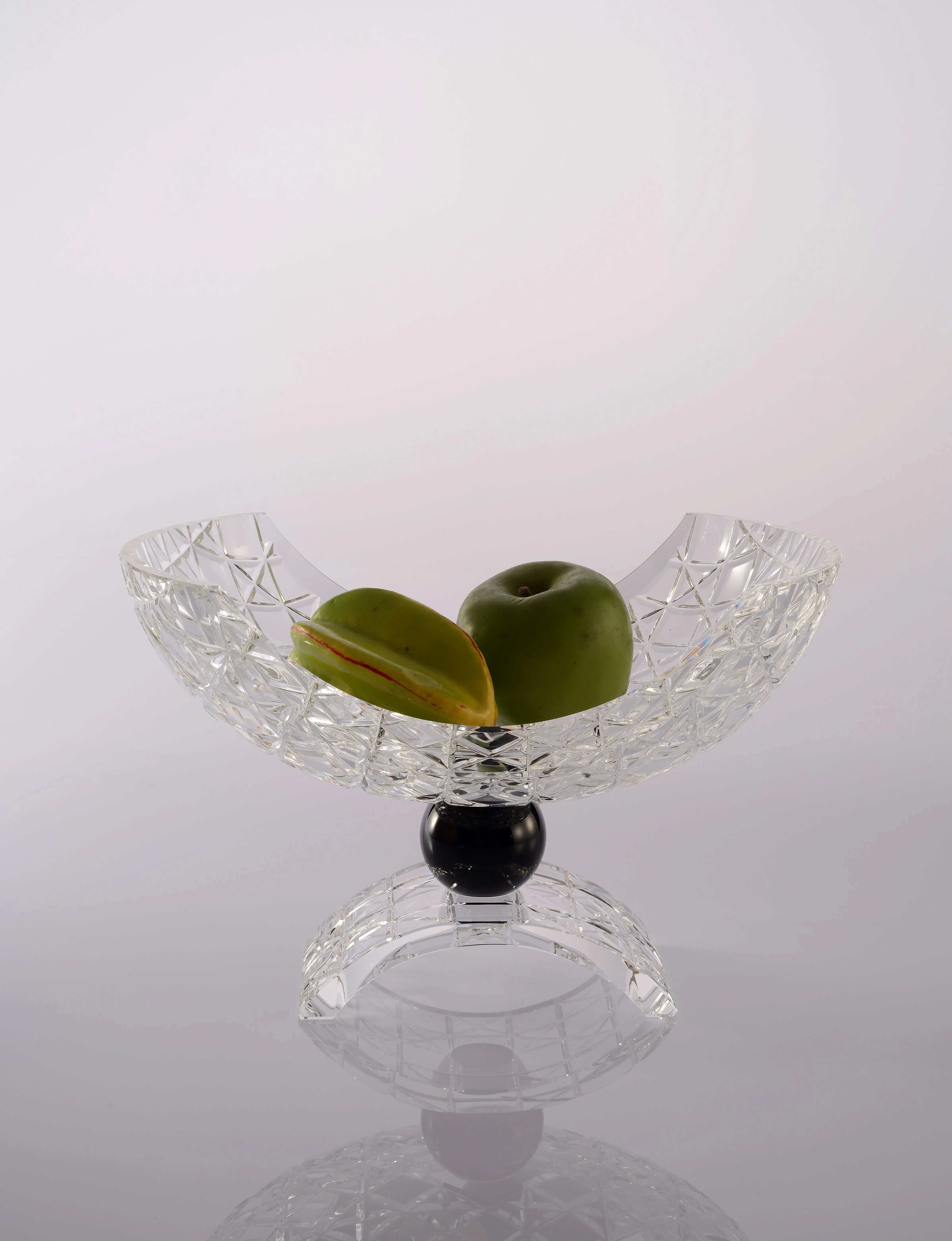 Wholesale High Quality clear Crystal Fruit Salad Bowls for home decoration