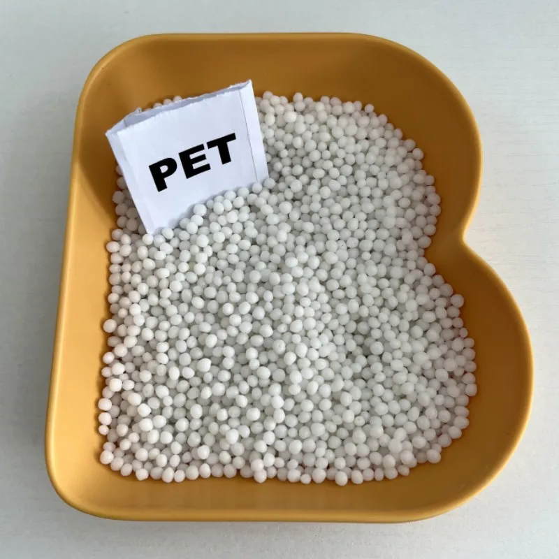 Polyethylene Terephthalate Plastic Raw Material Virgin PET Resin granules with good Density