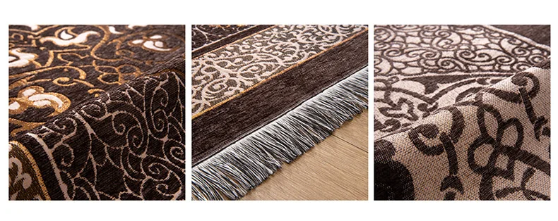 Plain type soft velvet material washable color folded prayer rug mat for muslim gits