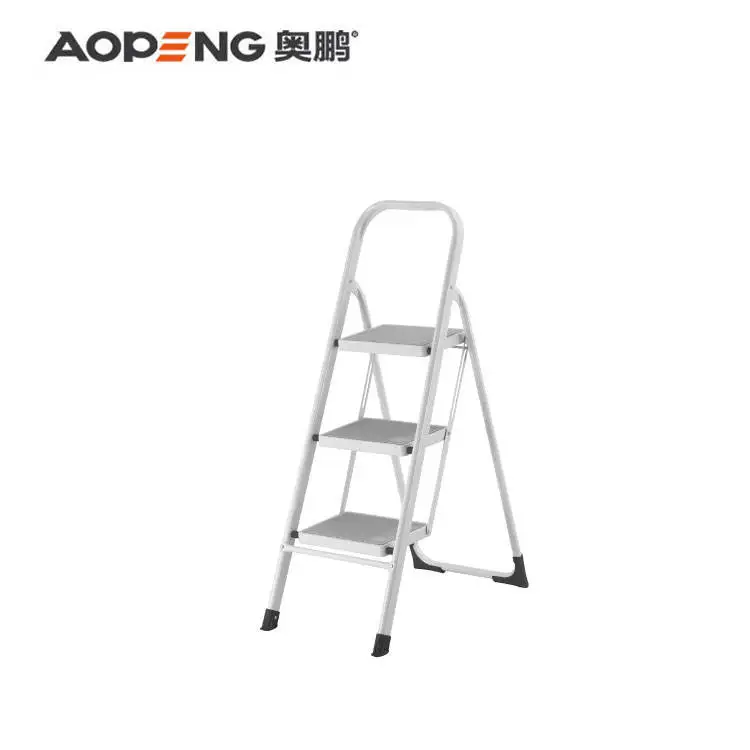 High-tech Enterprise Indoor Modern Step Ladder Folding Wholesale Three Step Ladder With Handle