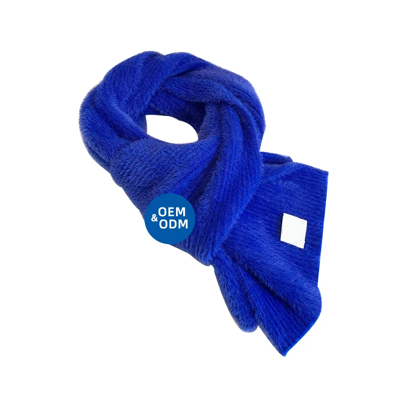 Factory Direct Sales Winter Luxury Warm Cashmere Scarves Wholesale Knitted Scarf For Outdoor