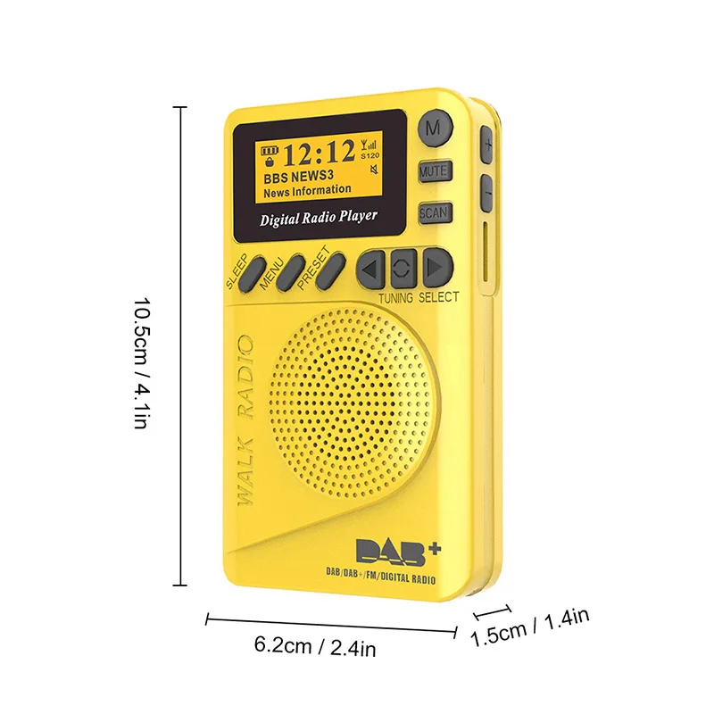  DAB-P9 мини Карманный Радио портативное цифровое радио DAB + аккумуляторная батарея FM с