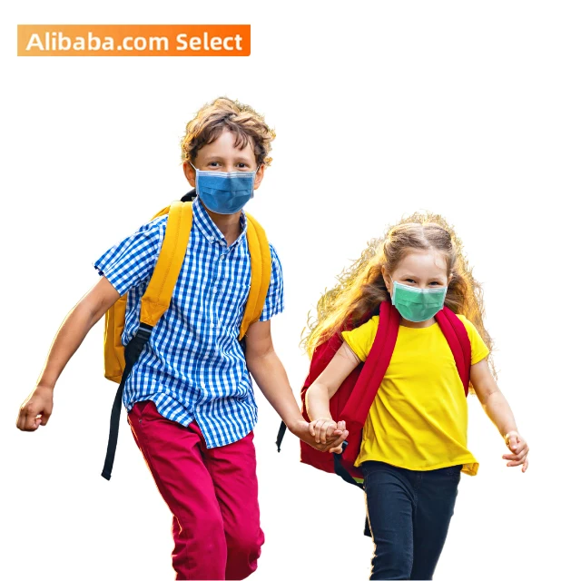 3-ply disposable comfort earloop durable breathable face mask ASTM F2100 for youth for kid