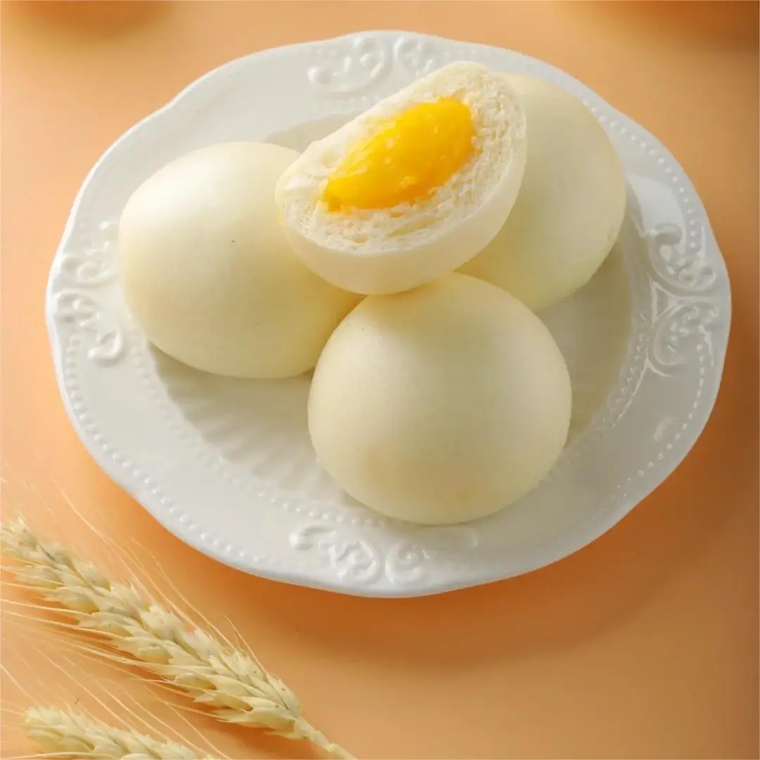 Cereal Breakfast Healthy and Delicious Frozen Food Steamed Creamy Custard Bun Nutritious Breakfast Lazy Sweet Buns Pastries