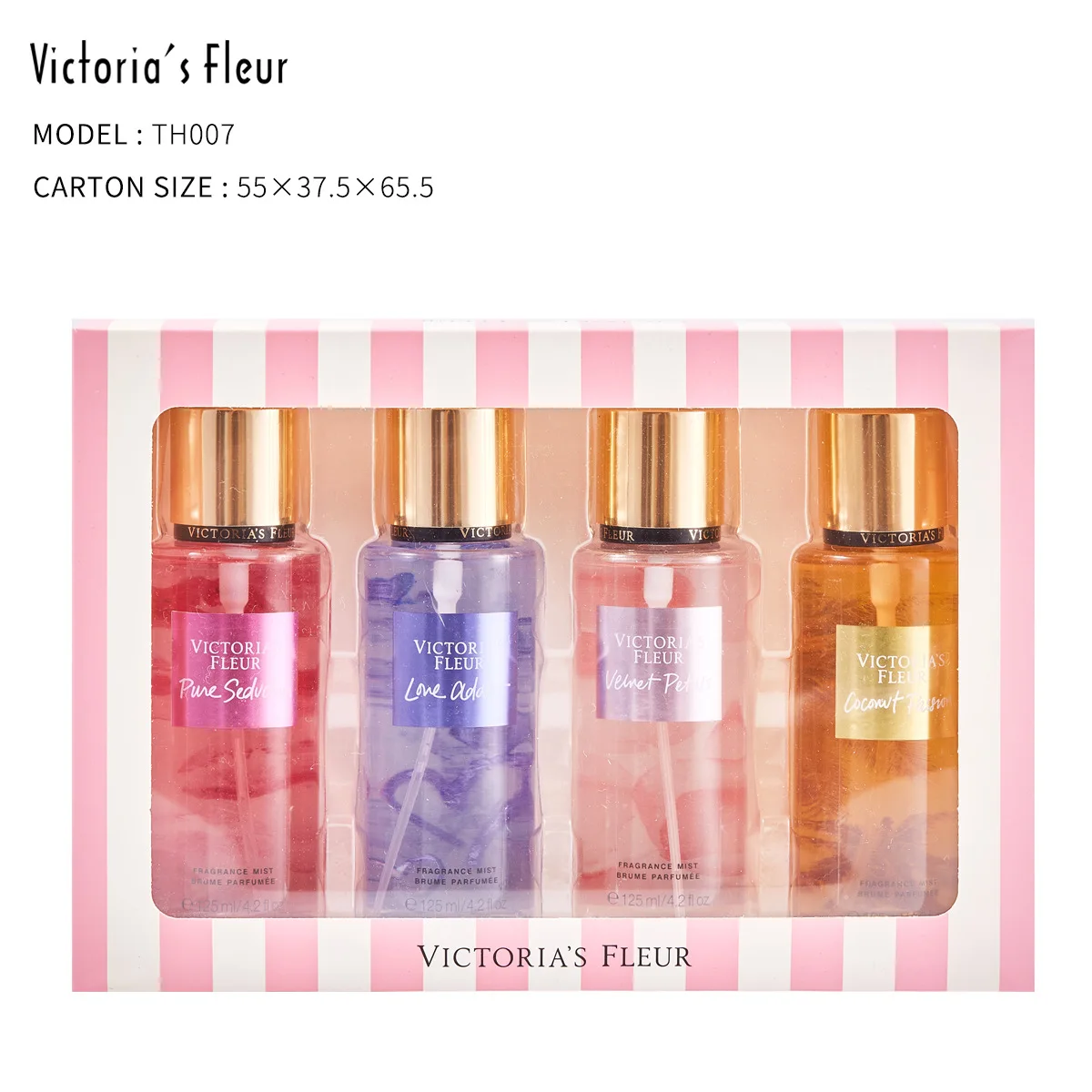 Factory Hot Selling Body Spray Organic Perfume Deodorant Spray Gift Box Set